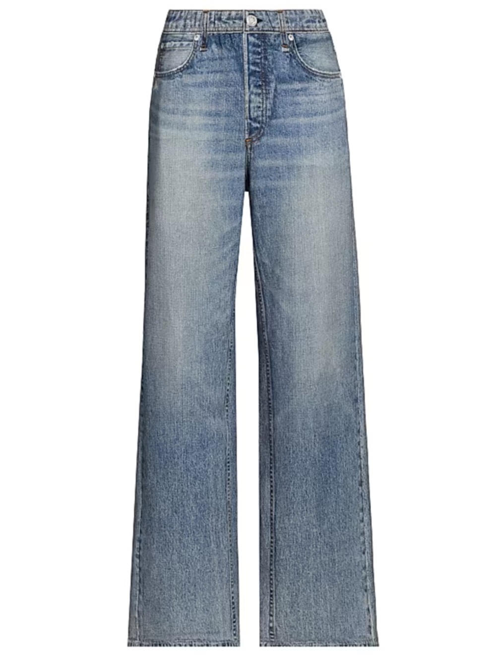 NWT rag & bone Mid-Rise terry Wide-Leg pants